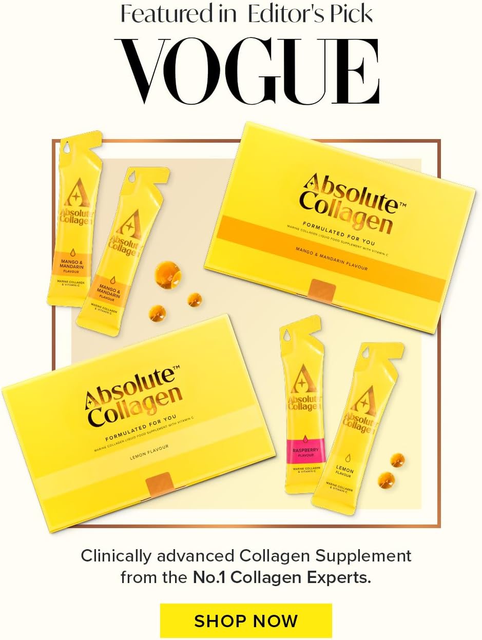 Absolute Collagen Marine Liquid Collagen Supplement for Women - 8000mg Collagen in Each Sachet - New Raspberry Flavour - 14 Sachets per Box : Amazon.co.uk: Health & Personal Care