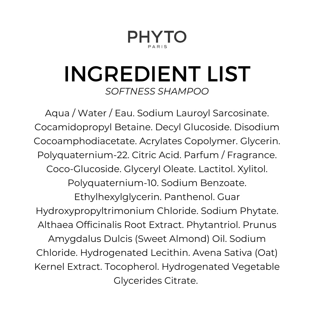 Phyto Paris Softness Shampoo : Beauty & Personal Care