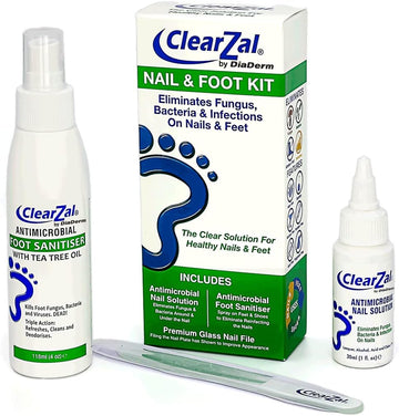 Clearzal Complete Fungal Nail Treatment | Foot And Nail System | Kills Fungus, Bacteria And Viruses