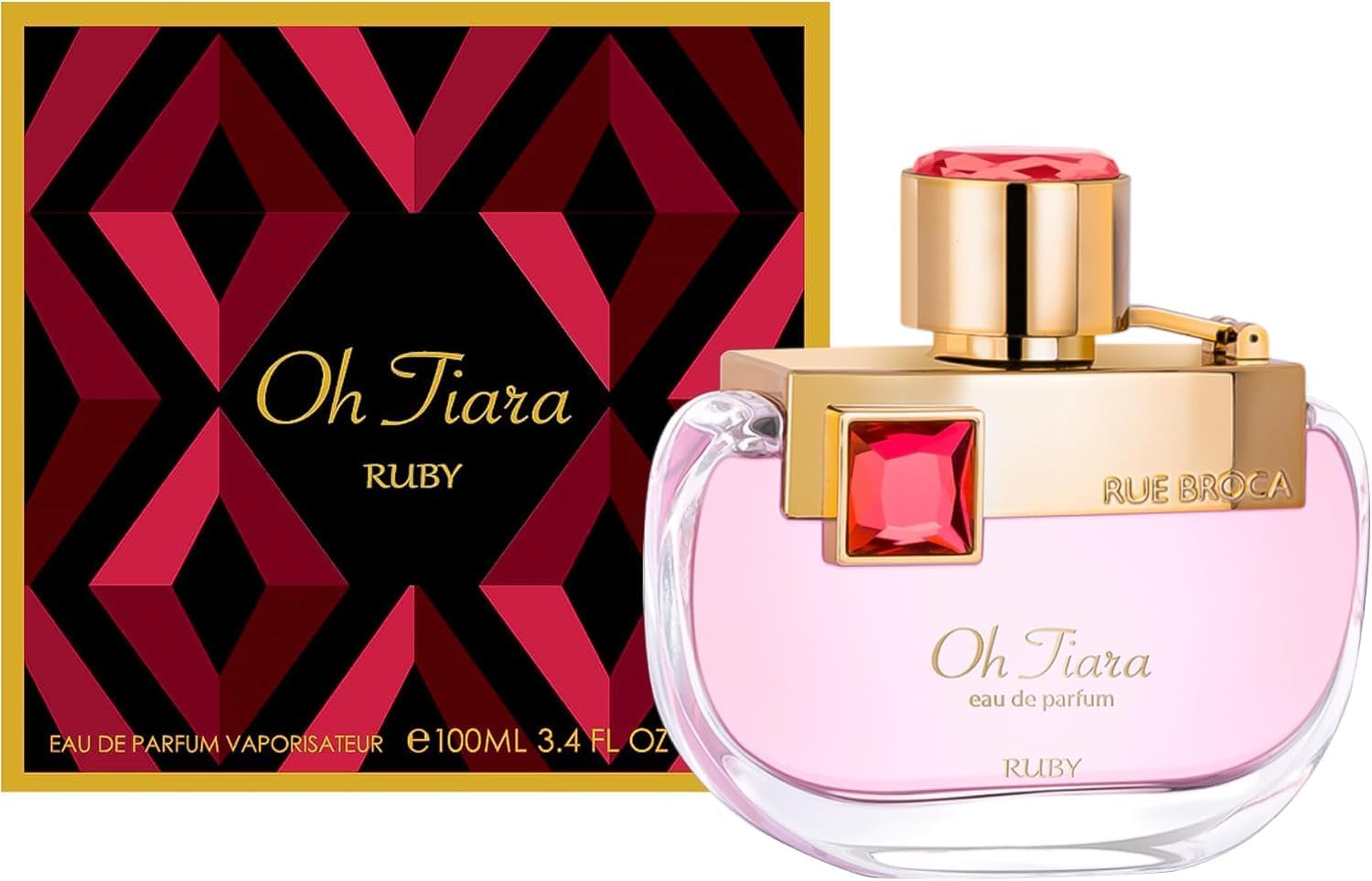 Rue Broca Oh Tiara Ruby Eau De Parfum For Women, 3.4 Fl. Oz – Soft Floral Fruity Musk Fragrance : Beauty & Personal Care