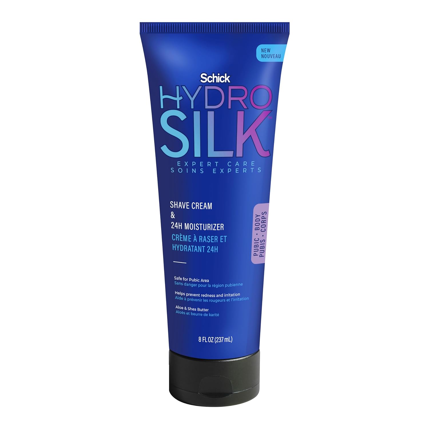 Shave Cream & 24-Hour Moisturizer | Pubic Hair Shave Cream for Women and Bikini Area Moisturizer, Shaving Cream for Women Sensitive Skin, 8 fluid oz