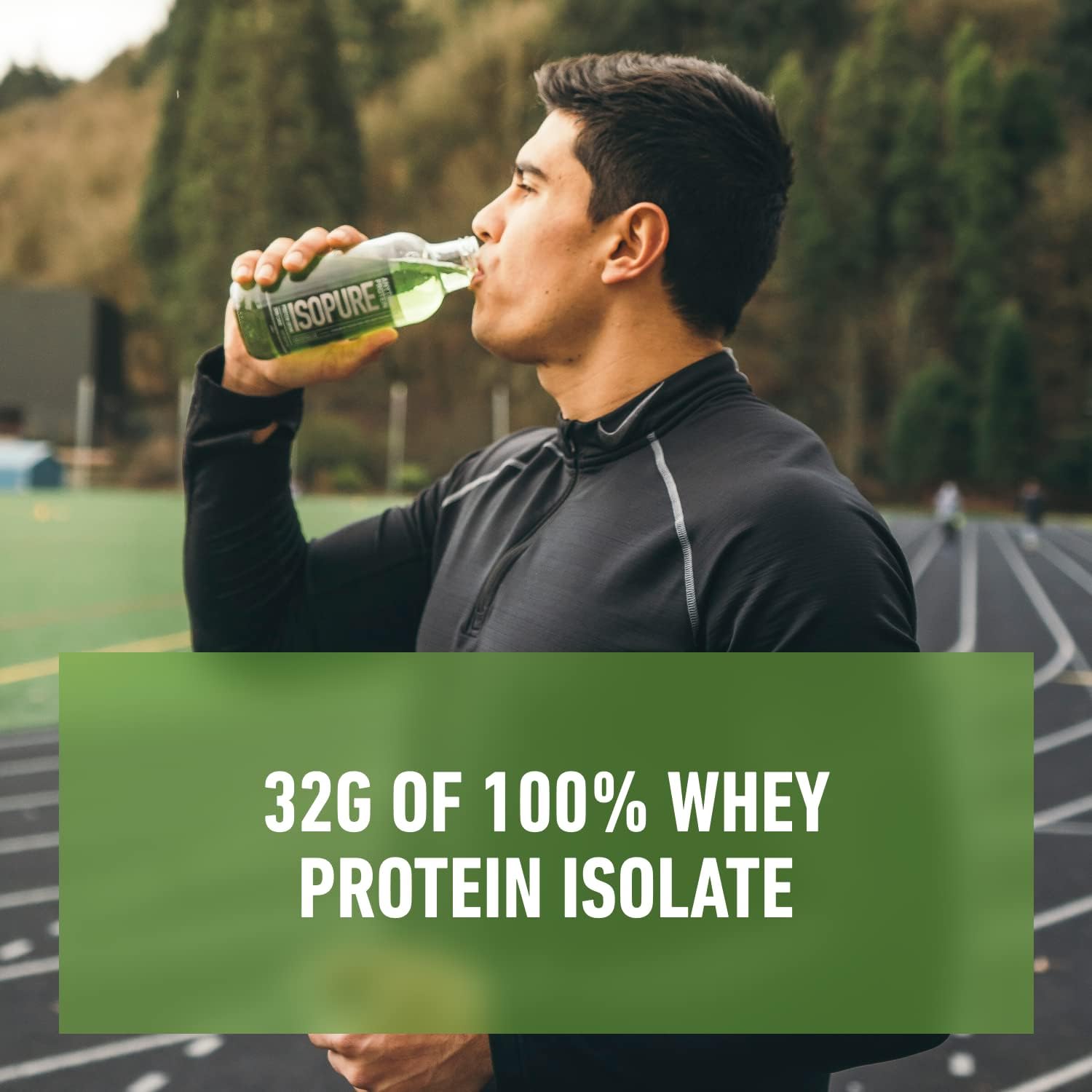 Isopure Zero Carb 32g Protein Ready-to-Drink, Whey Protein Isolate, Apple Melon, 16 Fl Oz (12 Bottles) : Health & Household