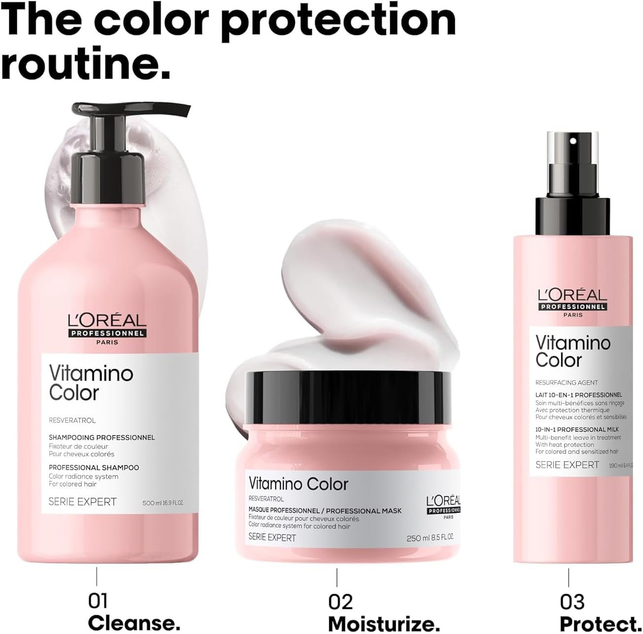 L'Oréal Professionnel Vitamino Color Hair Mask With Resveratrol, For Coloured Hair, Serie Expert, 250 ml : Amazon.co.uk: Beauty