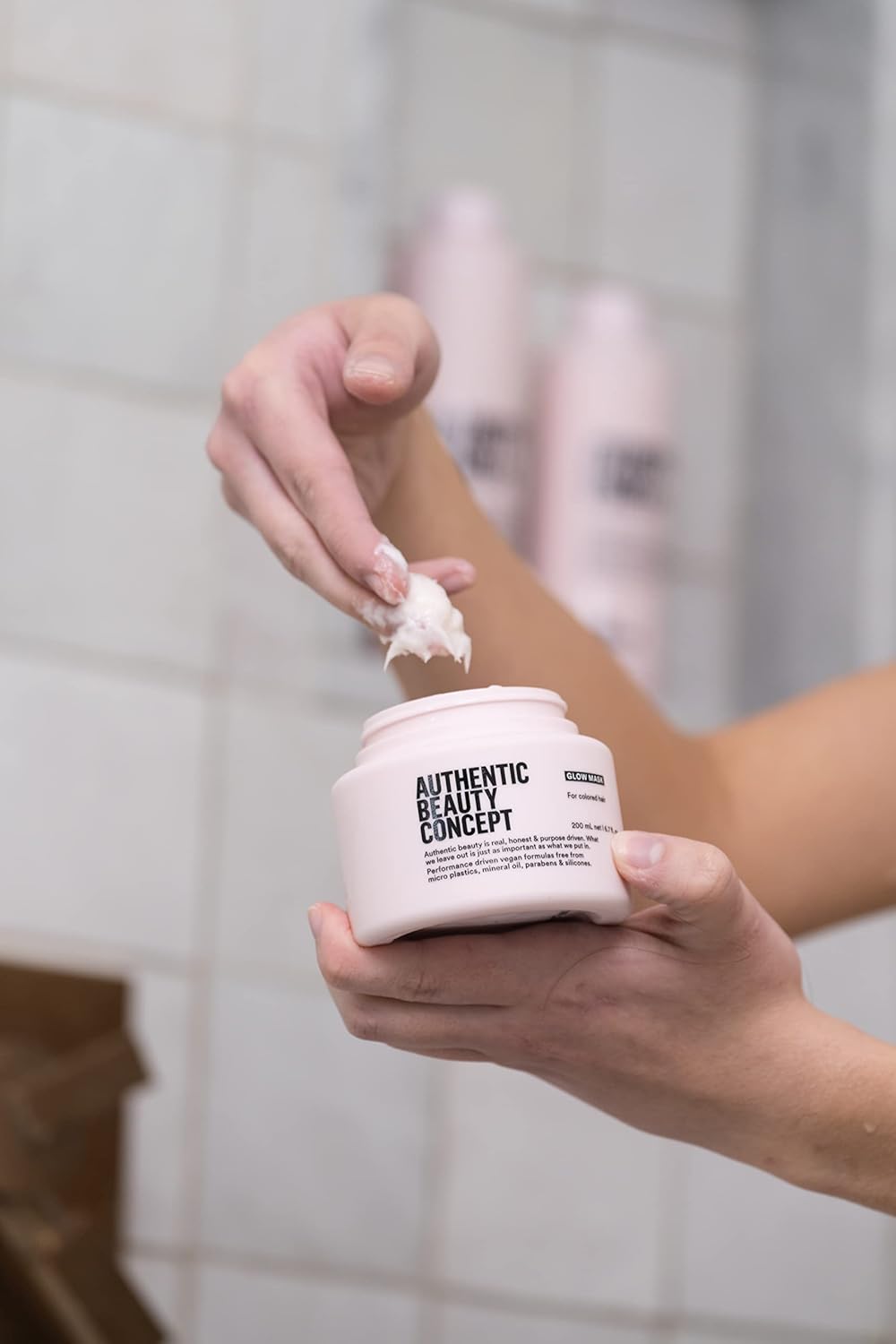 Authentic Beauty Concept Glow Mask | Hair Mask For Color Treated Hair | Nourishing & Color-Preserving | Improves Softness And Shine | Vegan & Cruelty-Free | Silicone-Free | 6.7 Fl. Oz. : Beauty & Personal Care