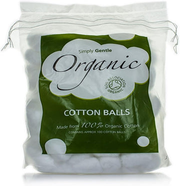 Simply Gentle | Organic Cotton Wool Balls | 11 X 100
