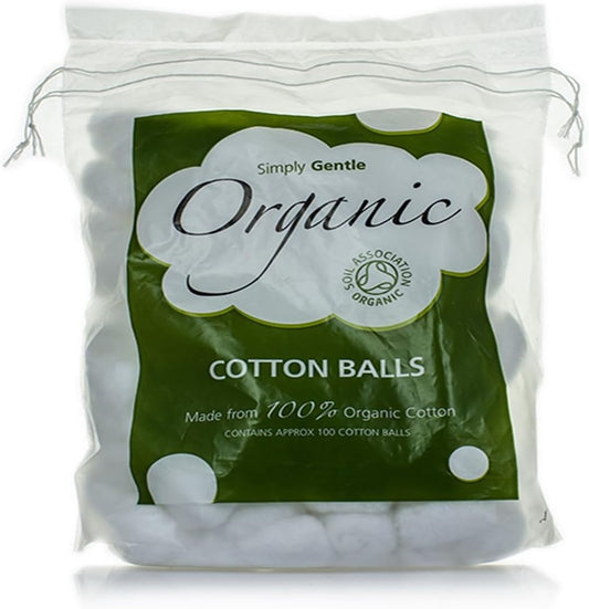 Simply Gentle | Organic Cotton Wool Balls | 11 X 100