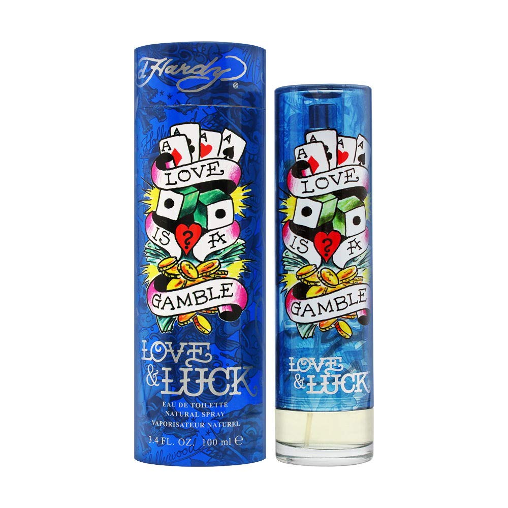 Ed Hardy Love & Luck For Men Eau De Toilette Edt Spray, 3.4 Fl Oz