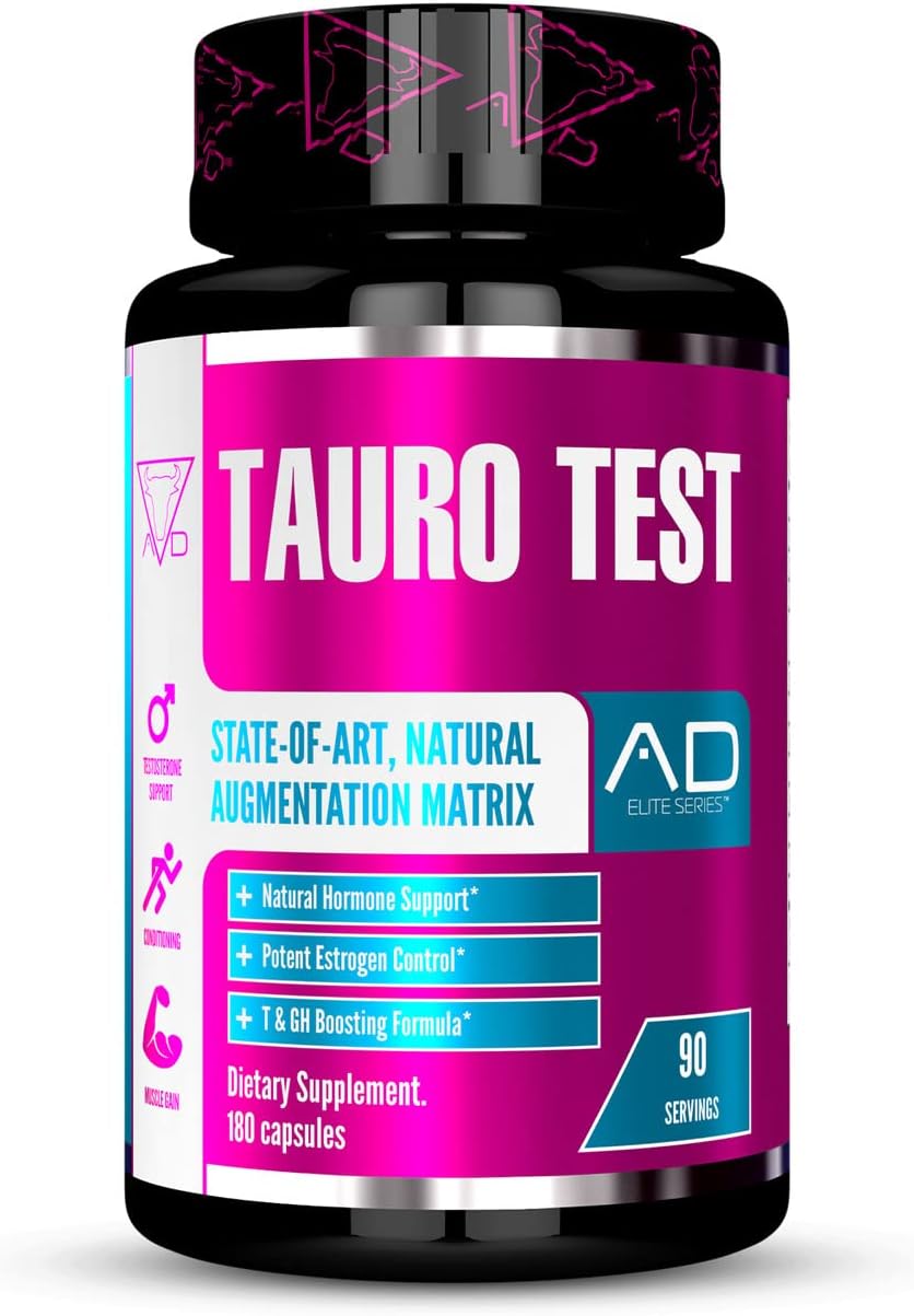 Project AD Tauro Test, Testosterone Support, Conditioning, Increased Muscle Growth and Protein Storage, Hormone Powerhouse (90 Servings)