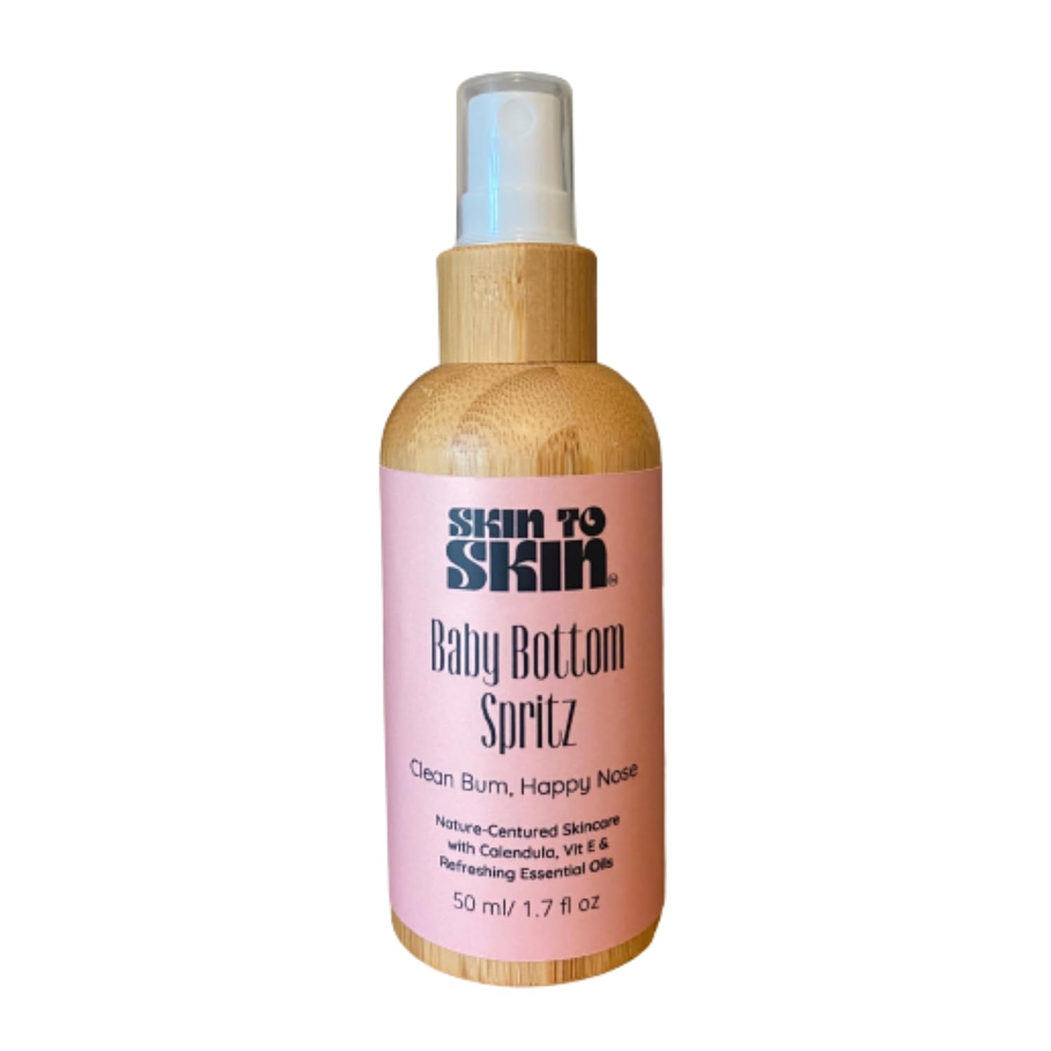 Skin to Skin Baby Bottom Spritz 50 ml - Baby Bottom Comfort Spray - Gentle Diaper Rash Oil, Odor Eliminator, and Cleanser - Handmade and Eco-friendly Skincare