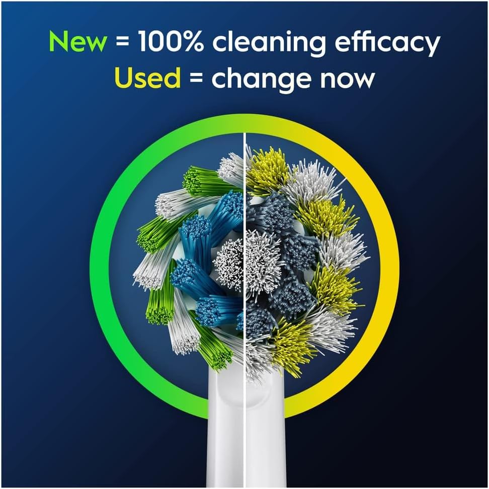 Oral-B Pro Cross Action Original Electric Toothbrush Head, Pack of 10 Replacement Toothbrush Heads, Suitable for Mailbox, White : Amazon.co.uk: Health & Personal Care