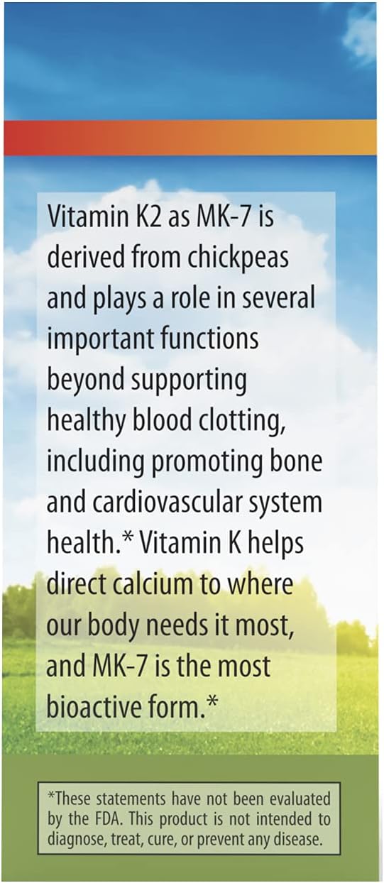 Carlson - Super Daily K2, 45 mcg Liquid Vitamin K, Bone Health, K2 Vit