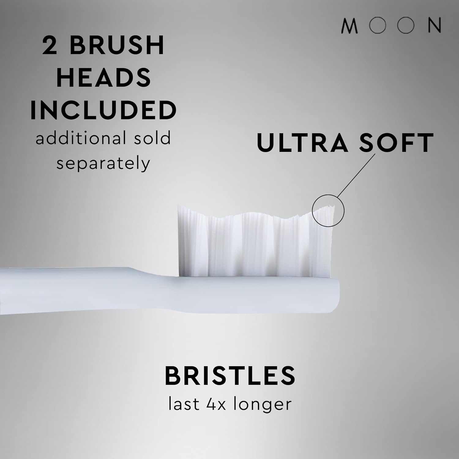 MOON Sonic Electric Toothbrush for Adults, 5 Smart Modes to Clean, Whiten, Massage and Polish Teeth, Rechargeable with Travel Case, Platinum, Co-Created with Odell Beckham Jr. : Health & Household