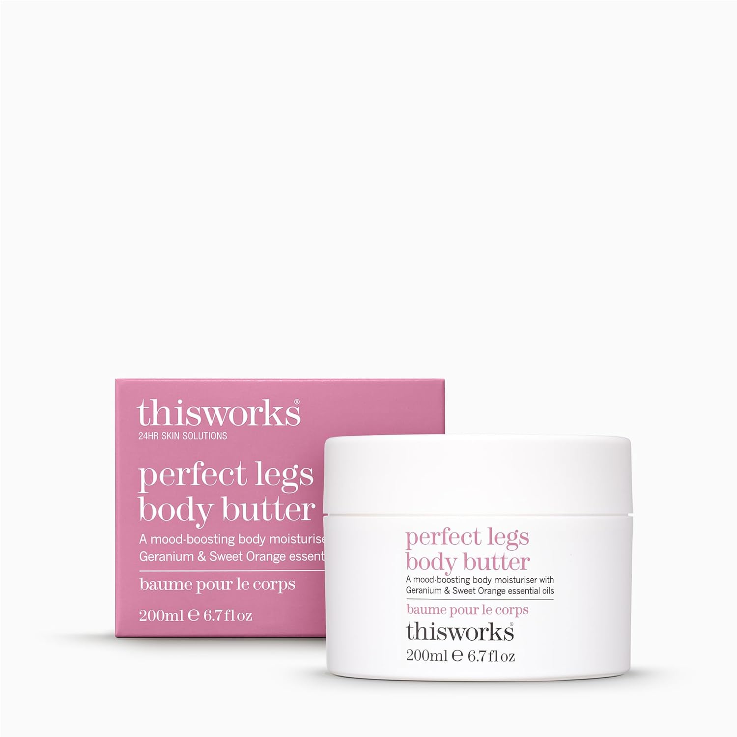 Thisworks Perfect Legs Body Butter, Moisturising Body Cream With Geranium And Sweet Orange Essential Oils, Hyaluronic Acid And Shea Butter, 200Ml | 7.6 Ounce