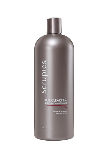 Scruples Hair Clearifier Shampoo - Professional Grade Deep Cleansing Shampoo - Clarifying Agents Remove Metals, Minerals and Chlorine - Detox and Vitality Boosting for All Hair Types (33.8 oz) : Beauty & Personal Care