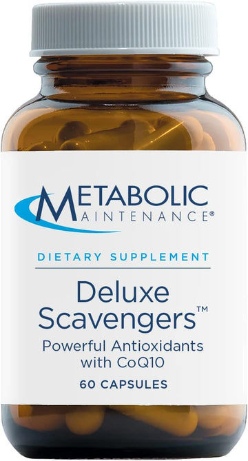 Metabolic Maintenance Deluxe Scavengers - Antioxidant Supplement with Pomegranate, CoQ10, Vitamins, Lutein + Zeaxanthin (60 Capsules)
