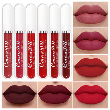 Evpct 1Pcs Deep Mauve Liquid Matte Lipstick Lipgloss Set For Women, Labiales Mate 24 Horas Originales Matte Larga Duracion 24 Hour Lipstick Lip Stains Long Lasting Waterproof 24, 08