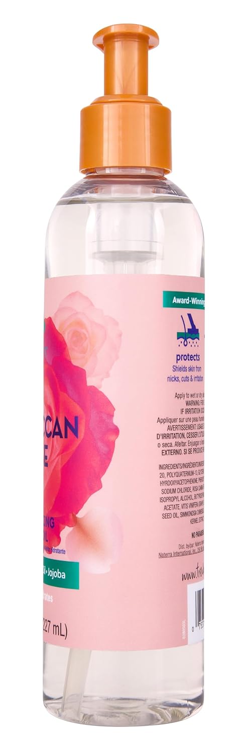 Tree Hut Bare Moroccan Rose Moisturizing Shave Oil, 7.7 Fl Oz, Gel-To-Oil Formula, Ultra Hydrating Barrier For A Close, Smooth Shave, For All Skin Types