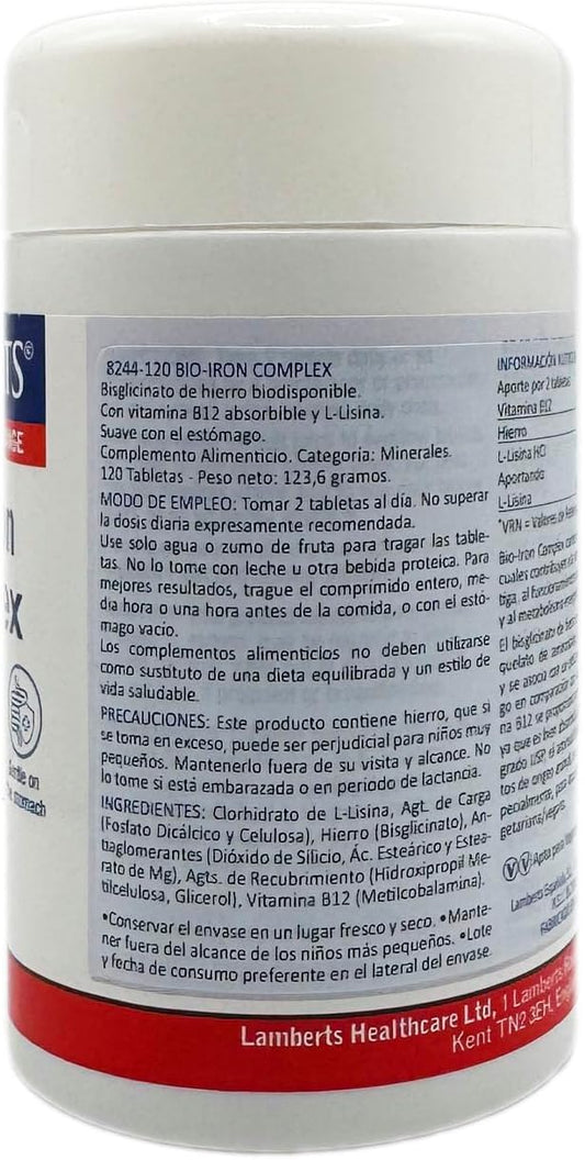 Lamberts Bio-Iron Complex 120 Tablets