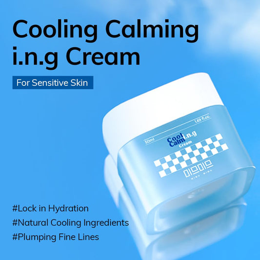 Cooling Calming I.N.G Cream | Deep Hydration & Soothing Moisturizer With Cica, Hyaluronic Acid For Blemish, Sensitive Skin, Korean Moisturizer For All Skin Types (50Ml / 1.69Fl.Oz.)