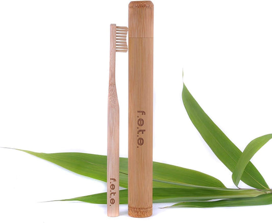F.E.T.E | Bamboo Toothbrush Travel Case | Biodegradable & Compostable | Sustainable | Vegan