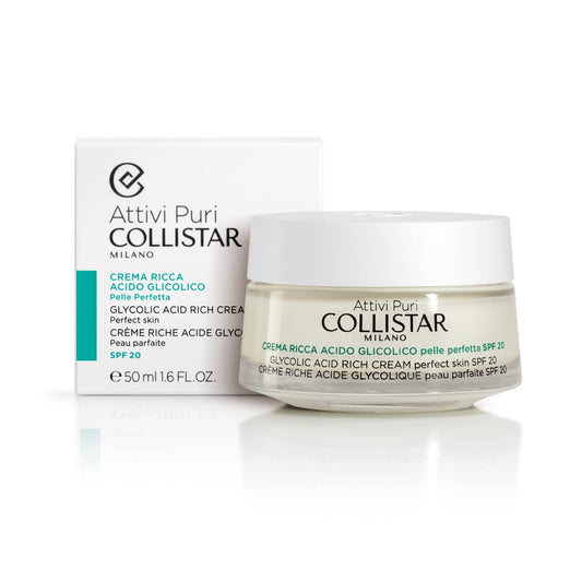 Pure Actives Glycolic Acid Rich Cream Perfect Skin 50 Ml By Collistar