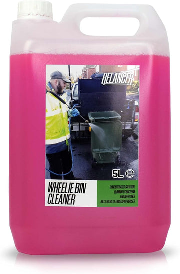 Trade Chemicals Wheelie Bin Cleaner 5L Relancer Anti-Bacterial Sanitizer (BUBBLEGUM)