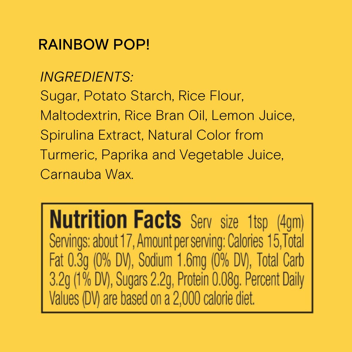 Rainbow Pop! Natural Nonpareil Sprinkles By Supernatural, No Artificial Dyes, Soy Free, Gluten Free, Vegan, 1Lb/6Pk (6Lbs Total)