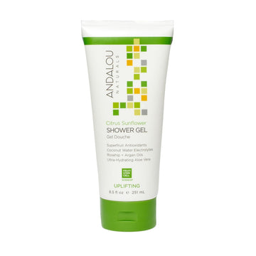 Andalou Naturals Citrus Sunflower Uplifting Shower Gel, 8.5 Ounce