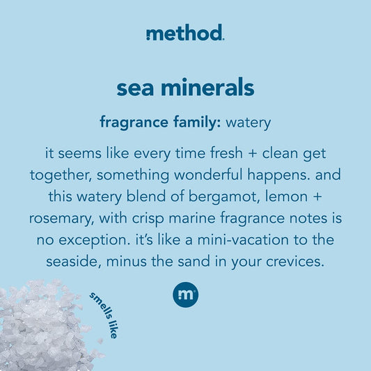 Method Foaming Hand Wash Concentrates Refills, Sea Minerals, 4 Recyclable 1 fl oz Refills