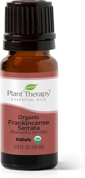 Plant Therapy Organic Frankincense Serrata Essential Oil 100% Pure, Usda Certified Organic, Undiluted, Natural Aromatherapy, Therapeutic Grade 10 Ml (1/3 Oz)