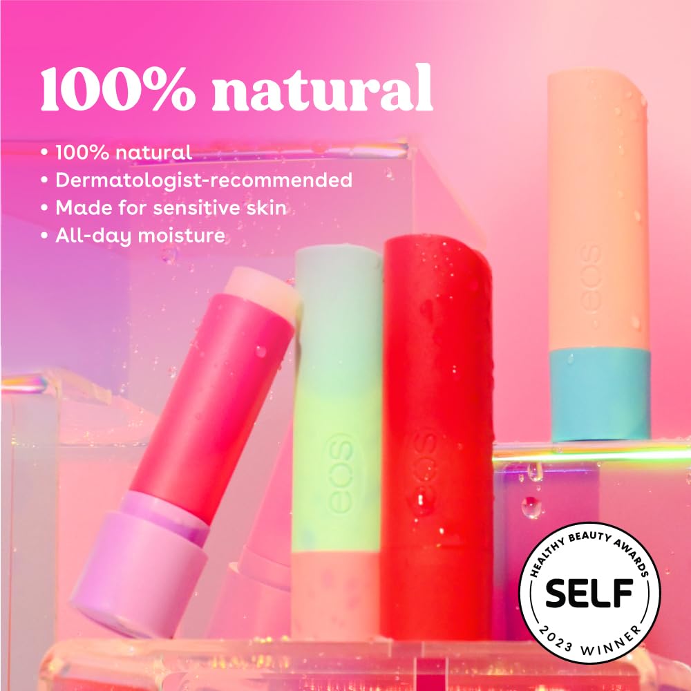 eos 100% Natural Lip Balm- Vanilla Mint, All-Day Moisture, Made for Sensitive Skin, Lip Care Products, 0.25 oz : Beauty & Personal Care