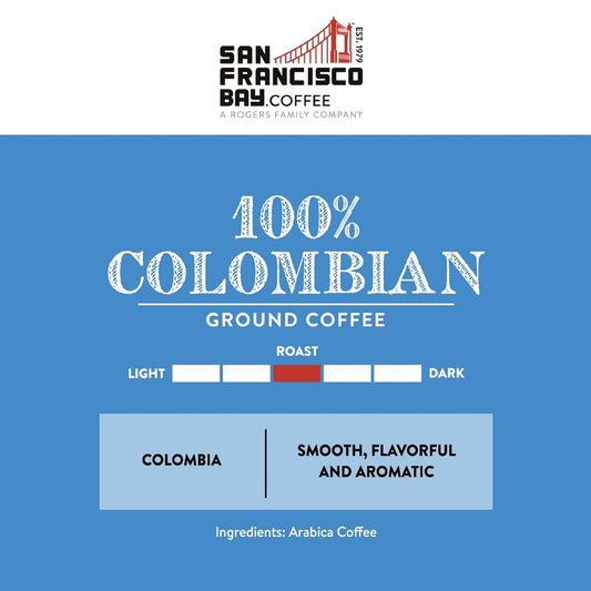 San Francisco Bay Ground Coffee - 100% Colombian (28oz Bag), Medium Roast