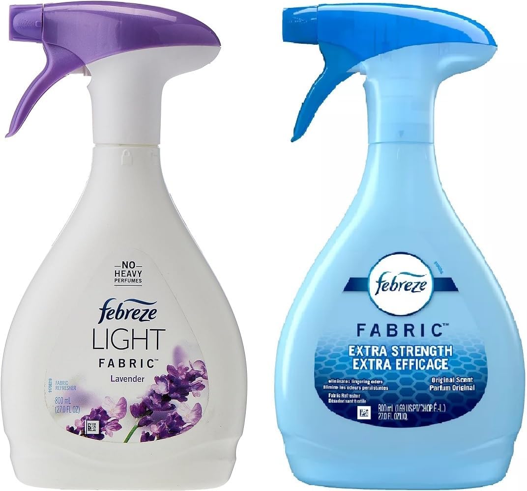 Febreze Odor Fighting Fabric Refresher, Light Lavender & Extra Strength, 27 fl oz (Pack of 2)