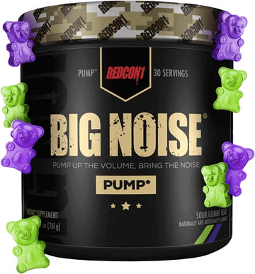 REDCON1 Big Noise Non Stim Preworkout, Sour Gummy Bear - Betaine Anhyd