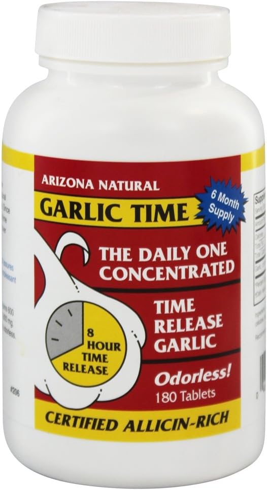 Arizona Natural - Garlic Time T/R 1800Mg 180 Tab