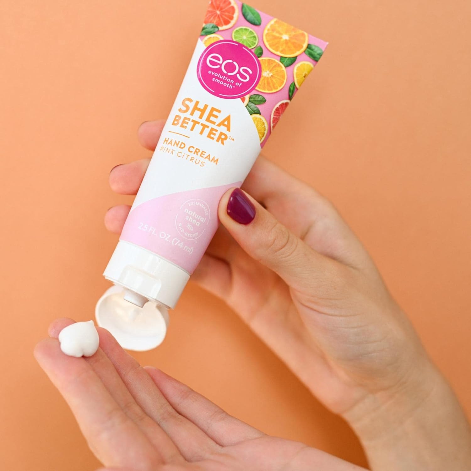 eos Hand Cream - Pink Citrus | Natural Shea Butter Hand Lotion and Skin Care | 24 Hour Hydration with Oil | 2.5 oz,2040872 : Beauty & Personal Care