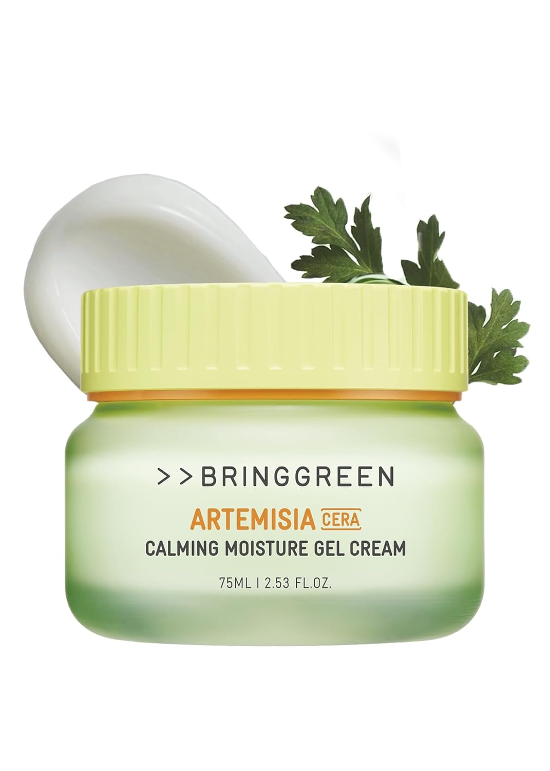 Bring Green Artemisia Cera Calming Moisture Gel Cream | Vegan Glass Skin Daily Skincare For Intense Moisturization For Dry, Oily Skin, Calming Sensitive Skin, Irritated Skin 2.53 Fl. Oz
