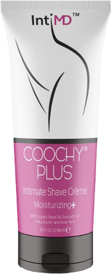 Intimd Coochy Plus Intimate Shave Cream Gel Rash-Free With Moisturizing+ 8Oz Squeeze Bottle