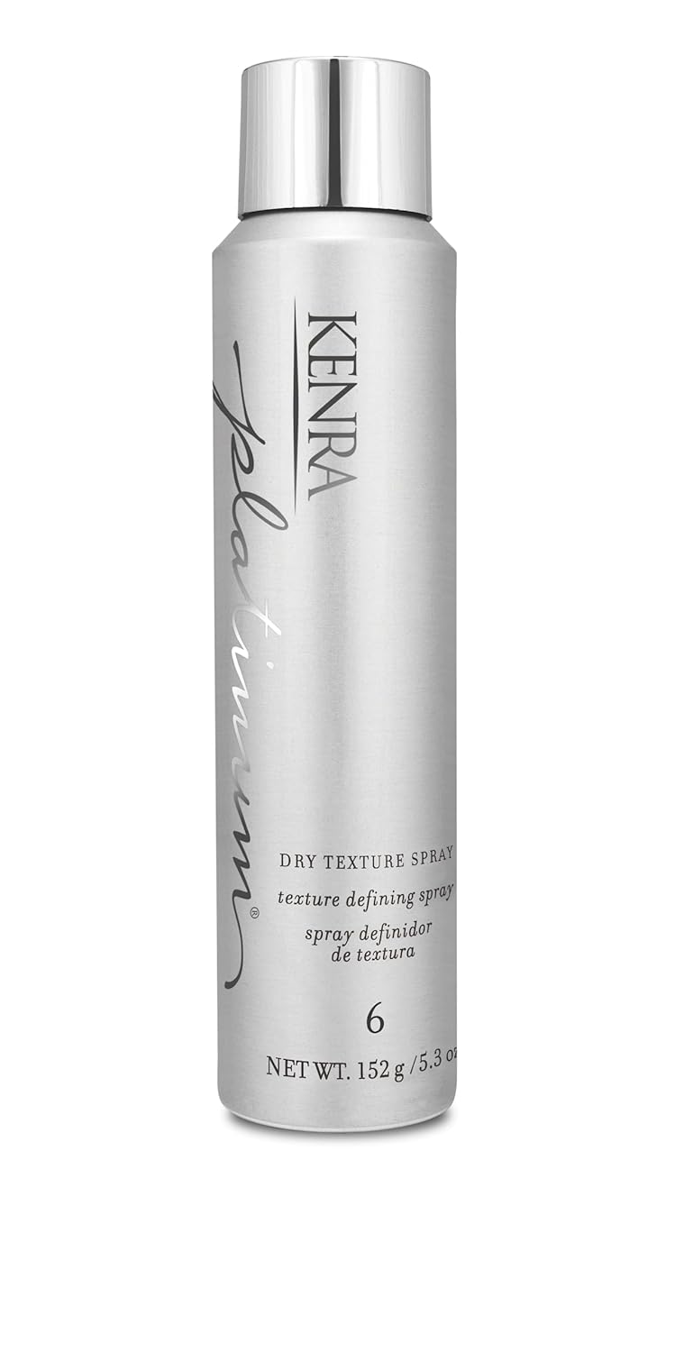 Kenra Platinum Dry Texture Spray 6 | Texture Defining Styler | Increases Texture & Fullness | Absorbs Oils & Impurities | Ultra-Lightweight, Non-Drying Formulation | All Hair Types