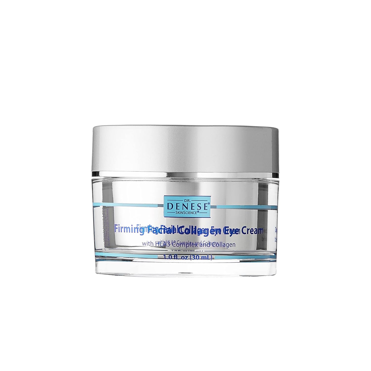 Dr. Denese Skinscience Firming Facial Collagen Eye Cream Face Moisturizer Hyaluronic Acid & Peptides Rejuvenate Skin - Improved Look Of Fine Lines, Elasticity, Sagginess, Bags - Cruelty-Free - 1Oz