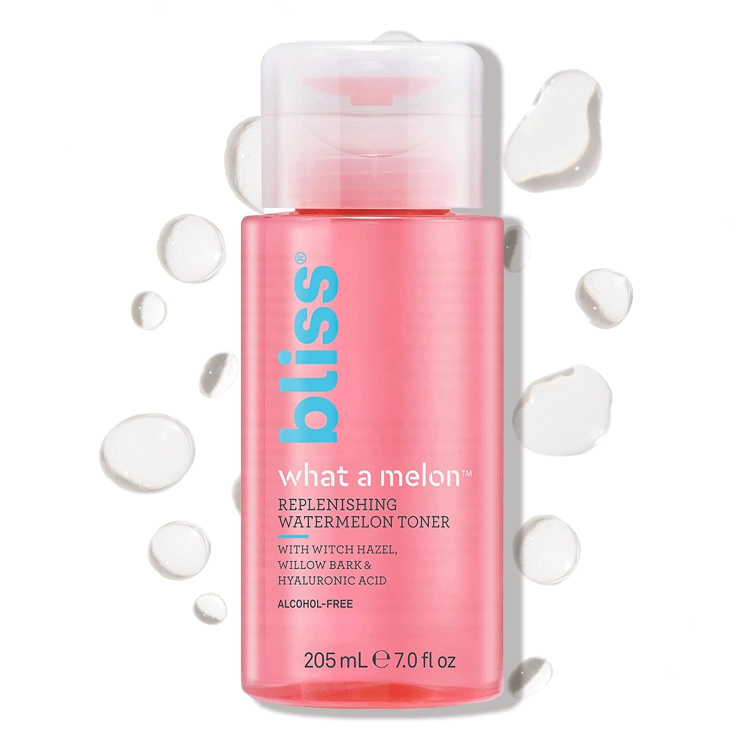 Bliss What a Melon Replenishing Watermelon Toner - 7 Fl Oz - Witch Hazel & Willow Bark - Replenishes, Refreshes and Energizes Tired Skin - Clean - Vegan & Cruelty-Free