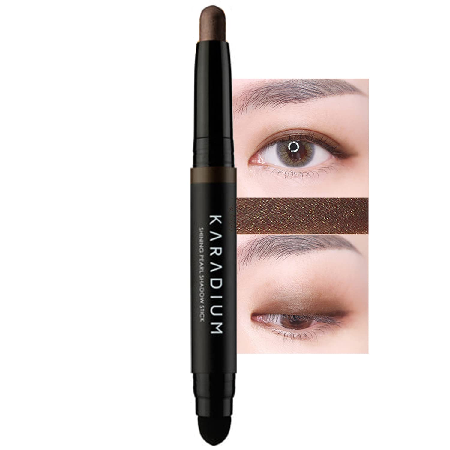 Karad Shining Pearl Smudging Eye Shadow Stick 1.4G (#13 Desert Night) - Waterproof, Long Lasting, Creamy Texture, Easy To Apply, Hypoallergenic : Beauty & Personal Care