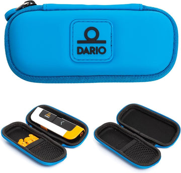 Dario Diabetes Travel Case Bag – For Glucose Monitor Kit & Other Diabetic Supplies (Small, Blue)