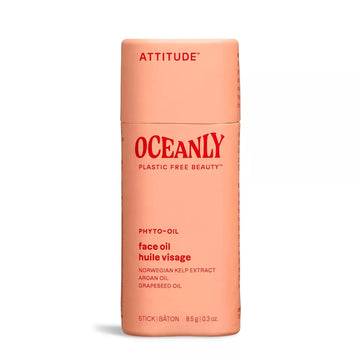 Attitude Oceanly Face Oil Stick, Ewg Verified, Plastic-Free, Plant And Mineral-Based Ingredients, Vegan And Cruelty-Free Beauty Products, Phyto Oil, Unscented, 1 Ounce