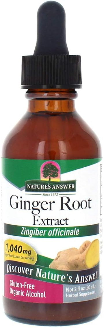 Nature'S Answer Ginger Root Extract Supplement With Organic Alcohol, 2- S | Supports Digestion