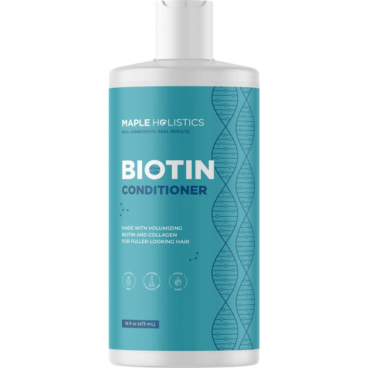 Advanced Biotin Shampoo And Conditioner Set - Paraben And Sulfate Free Shampoo And Conditioner For Dry Damaged Hair And Scalp Care - Volumizing Shampoo For Thinning Hair With Jojoba And Argan Oil