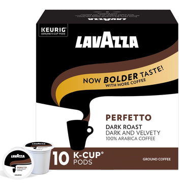 Lavazza Perfetto Single-Serve Coffee K-Cup Pods for Keurig Brewer , Dark and Velvety Roast, 10-Count Boxes (Pack of 6)