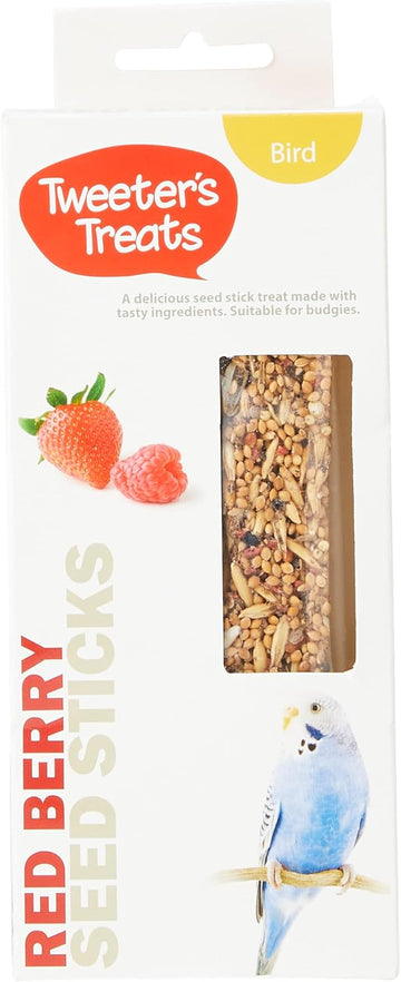 Tweeter's Treats Seed Sticks for Budgies - Red Berry?21350