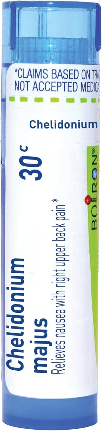Boiron Chelidonium Majus 30C Homeopathic Medicine For Indigestion & Nausea - 80 Pellets