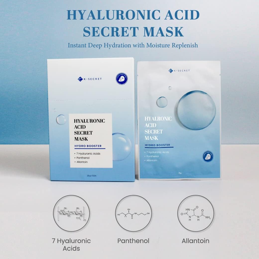 Hyaluronic Acid Secret Mask (10 Sheets)